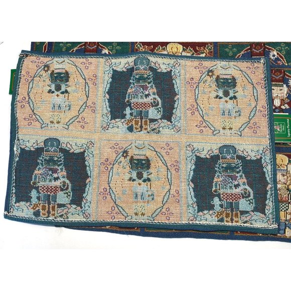 Christmas Nutcracker Tapestry Placemats NEW Set of 4 Holiday Kitchen Decor - Picture 6 of 7